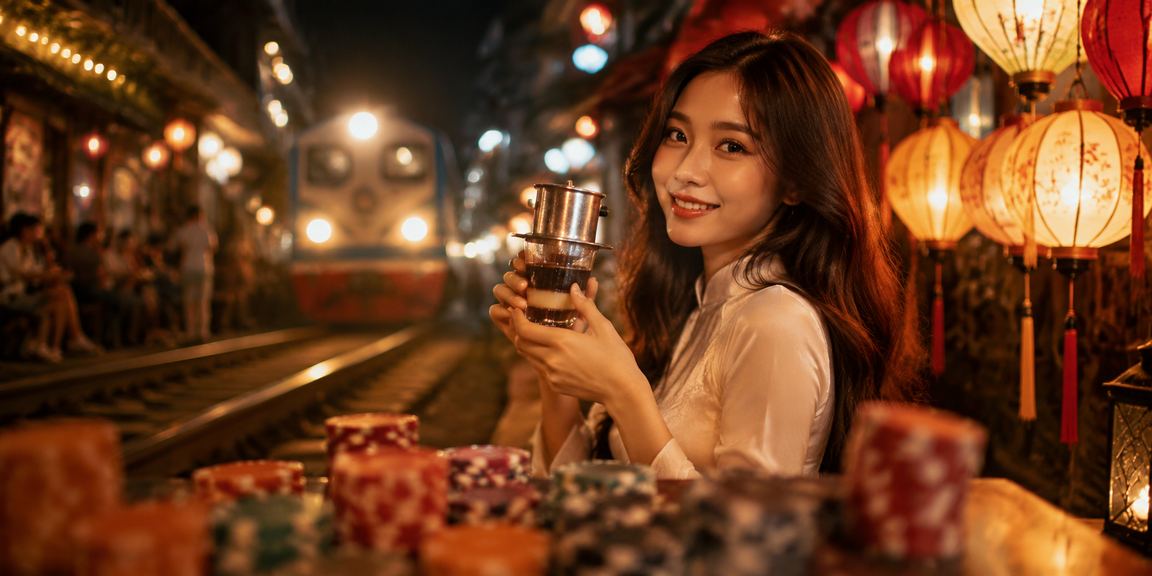 Người dùng tại Hà Nội đăng ký tài khoản và nhận bonus chào mừng trong không gian quán cà phê