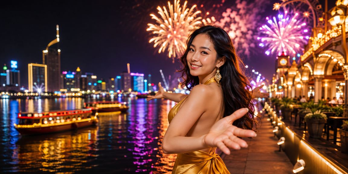 Không khí lễ hội giải trí casino sôi động tại vùng Mekong – tượng trưng cho trải nghiệm jackpot trên mobile